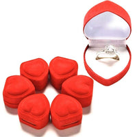 Valentine's Day Heart Shape Ring Box Storage Gift Box - sparklingselections
