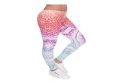 Round Ombre Printing Women leggins - sparklingselections