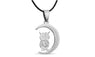 Stainless Steel Vintage Owl Pendant Necklace