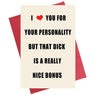 Naughty Greeting Card for Boyfriend, Husband, Him, Fiance On Valentines Day
