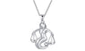 Silver Plated Beautiful Shiny Mermaid Pendant Necklace