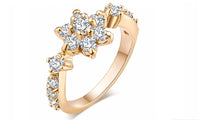 Gold Color Zircon Engagement Ring For Women (6,7)