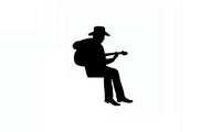 Playing Guitar Silhouette Light Switch Sticker - sparklingselections