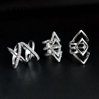 Geometry Triangle Midi Ring for women - sparklingselections