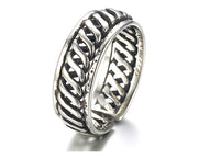 Thai Silver Plated Vintage Hand Helical Ring (Adjustable)