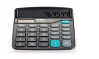 Solar Battery Light Powered Office Home Portable Calculator - sparklingselections