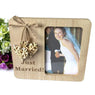 Just Married Picture Frames, Wedding Picture Frames, Mr & Mrs Wooden Wedding Picture Frame for Valentines Day