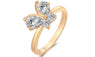 Elegant Butterfly Shape Zircon Crystal Ring (9)