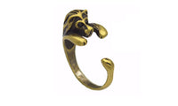 Antique Bronze Plated Punk Lion Animal Lucky Ring (Adjustable)