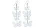 Flying Butterfly Shape Dangle Long Earrings For Women