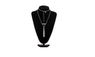 Antique Silver Colour Half Round Black Stone Necklaces For Women