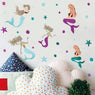 Kids Little Mermaid Anime Wallpaper Wall Decal Stickers