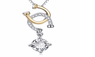 High Quality New Beautiful Sterling Silver Horse Hoof Pendant Ladies Cubic Zirconia Animal Necklace