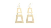 Keystone Shape Dangle Long Earrings For Women