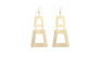 Keystone Shape Dangle Long Earrings For Women