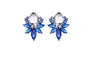 Crystal Water Drop Shape Opal Stone Stud Earrings