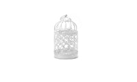 Tealight Candlestick Hanging Lantern Bird Cage - sparklingselections