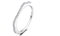 Sterling Silver Plated Beautiful Wedding Ring(7,8)