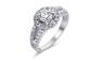 Silver Plated Shinning Cubic Zirconia Rings For Women (7,8,9)