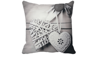 Heart Shape Printed Wooden Home Decorative Cushion Covers - sparklingselections