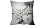 Heart Shape Printed Wooden Home Decorative Cushion Covers