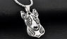 Fashion Bull Terrier Collier Pendant Necklace