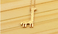 Zinc Alloy Giraffe Pendant Necklace
