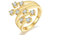 Hollow out Gold Color Ring for Women (6,7,8)