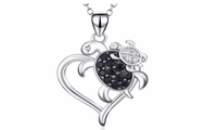 Beautiful Sterling Silver Turtle Pendant For Women - sparklingselections