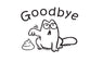 Waterproof Funny Goodbye Cat Toilet Seat Bathroom Wall Decal for Home Decor