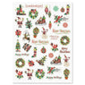 Christmas Holiday Stickers - Set of 40 Stickers