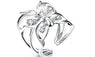 Zircon Silver Plated Butterfly Ring