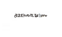 jesus loves me this i mknow quote wall decal - sparklingselections