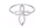 Silver Plated Infinity Cross Shape Fashion Ring (7)