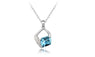 Fashion Austria Crystal Geometric Pendant Necklace