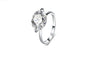 Silver Plated Cubic Zirconia Anillos Engagement Ring(6,7,8)