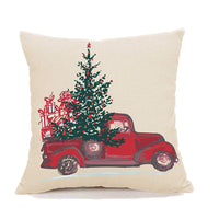 Christmas Farmhouse Red Pillow Cover - sparklingselections
