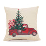 Christmas Farmhouse Red Pillow Cover