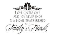 Family And Friend Carved Letter Wall Sticker