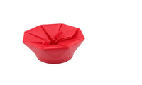 New High Quality Poptop Popcorn Popper Maker DIY Silicone Microwave Popcorn Maker Fold Bucket Red - sparklingselections