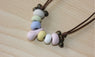 Simple Ceramic Beads Shape Pendant Necklace