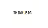 THINK BIG Quotes Vinyl Quotes Wall Stickers
