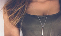 Simple Sliver Silver Color Chain Necklace