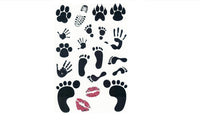 Footprints Mouth Pattern Laptop Netbook Tablet Skin Sticker - sparklingselections