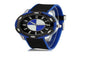 Mens Silicone Strap Quartz Watch