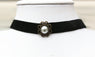 Gothic Simulated Pearl Pendant Choker Necklace