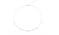 Silver Plated Round Chain Choker Necklace