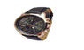 New Luxury Fashion Faux Leather Men Blue Ray Glass Quartz Analog Watches Casual Cool Watch