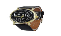 Math Symbols Leather Analog Quartz  wrist watches for Mens - sparklingselections