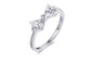 Tied Bow Shape Fashion Cubic Zirconia Ring (6,7,8)